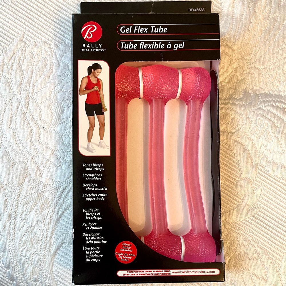 NWT Bally Total Fitness Pink Gel Flex Resistance Tube